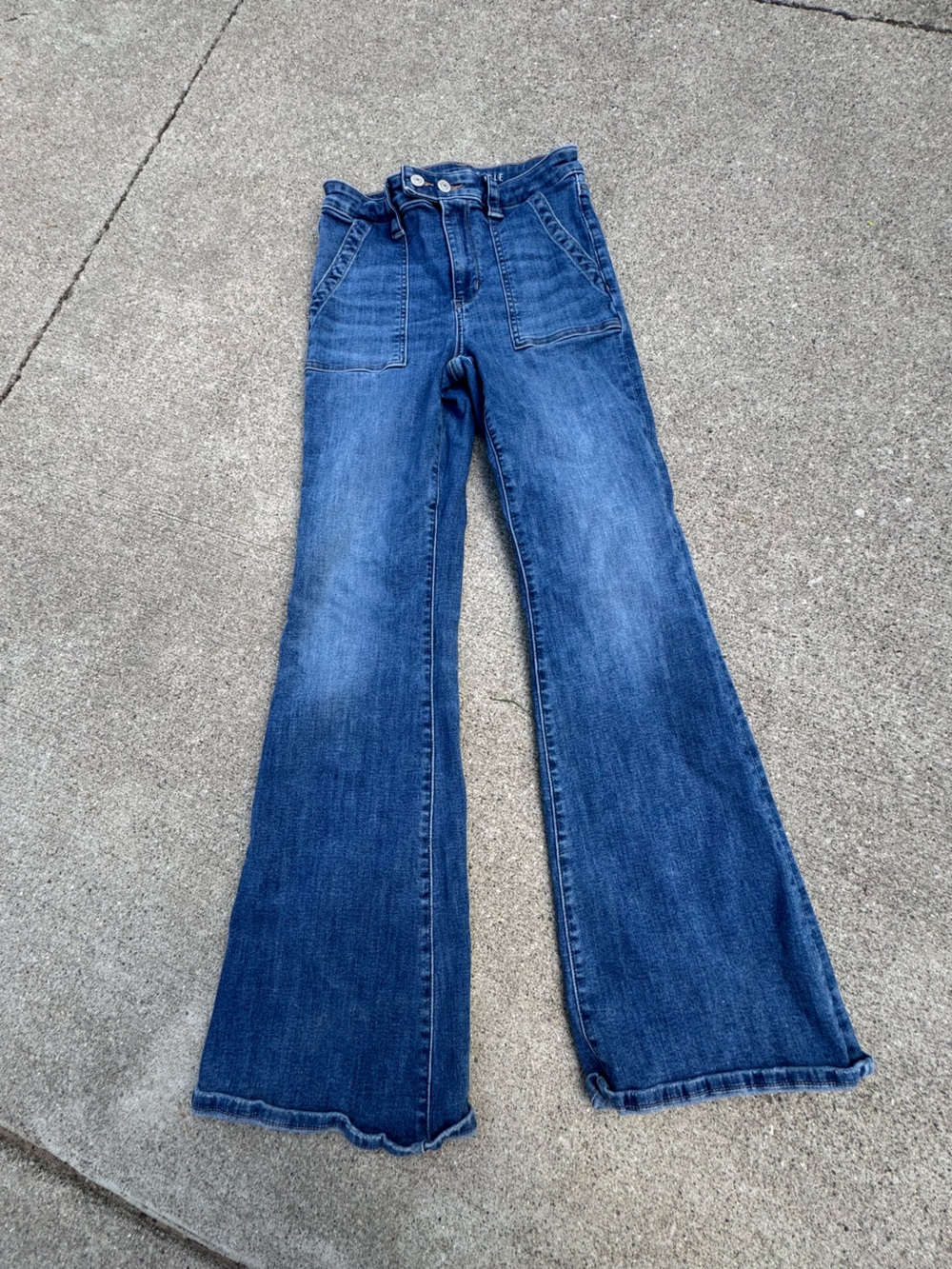 American Eagle Outfitters Dark Blue Flared Jeans